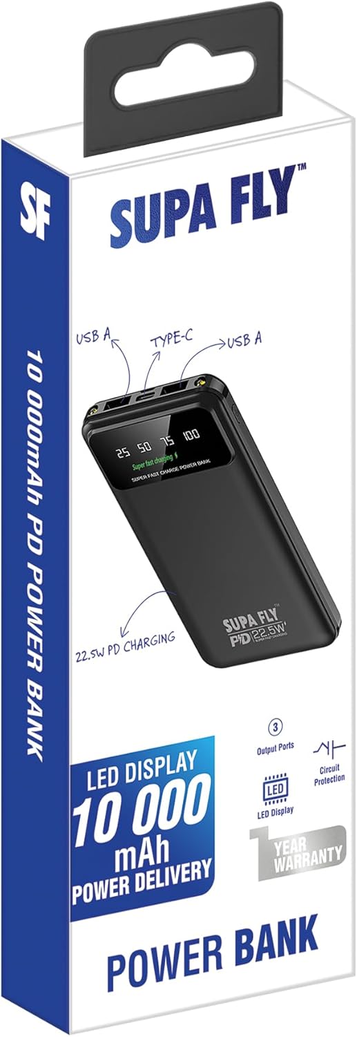 10000mAh power bank fast charge